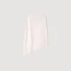 Asymmetrischer Satinrock mit Spitze