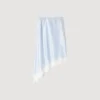 Asymmetrischer Satinrock mit Spitze