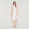 Asymmetrisches Kleid in Satin-Optik