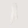 Asymmetrisches Kleid in Satin-Optik