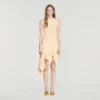 Asymmetrisches Strickkleid