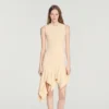 Asymmetrisches Strickkleid