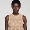 Ausgefallenes Midi-Strickkleid