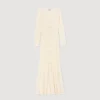 Ausgefallenes Midi-Strickkleid