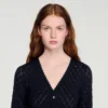 Ausgefallenes Strick-Maxikleid