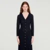 Ausgefallenes Strick-Maxikleid