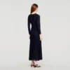 Ausgefallenes Strick-Maxikleid