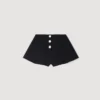 Ausgestellte Shorts mit Druckknöpfen