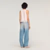 Ausgewaschene Barrel-Jeans