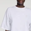 Baumwoll-T-Shirt mit gesticktem Logo