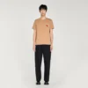 Baumwoll-T-Shirt mit gesticktem Pferd