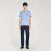 Baumwoll-T-Shirt mit gesticktem Pferd