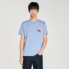 Baumwoll-T-Shirt mit gesticktem Pferd