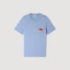 Baumwoll-T-Shirt mit gesticktem Pferd