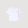 Baumwoll-T-Shirt mit Pferdestickerei