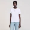 Baumwoll-T-Shirt mit Stickerei