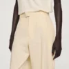 Baumwollhose mit weitem Bein