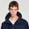 Baumwolljacke mit Kapuze und Reissverschluss