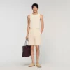 Baumwollshorts mit Broderie-Anglaise-Muster