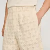 Baumwollshorts mit Broderie-Anglaise-Muster