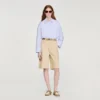 Bermudashorts aus Baumwolle mit Blumen-Details