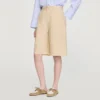 Bermudashorts aus Baumwolle mit Blumen-Details