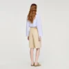 Bermudashorts aus Baumwolle mit Blumen-Details