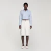 Bermudashorts aus Baumwolle mit weitem Bein
