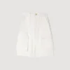 Bermudashorts aus Baumwolle mit weitem Bein