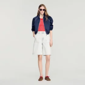Bermudashorts aus gewaschener Jeans