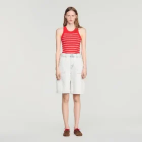 Bermudashorts aus gewaschener Jeans