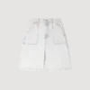 Bermudashorts aus gewaschener Jeans