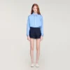 Bestickte Baumwollshorts