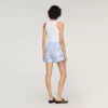 Bestickte Baumwollshorts