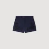 Bestickte Baumwollshorts