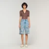 Bestickte Bermudashorts