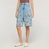 Bestickte Bermudashorts
