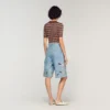 Bestickte Bermudashorts