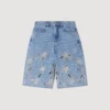 Bestickte Bermudashorts