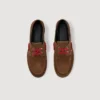 Bootschuhe aus Wildleder mit Schnürung