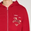 Cardigan mit Reissverschluss und Animal-Print