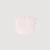 Crop-Top aus Blumenjacquard