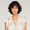 Crop-Top aus Guipure-Spitze