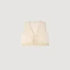 Crop-Top aus Guipure-Spitze
