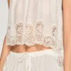 Crop-Top aus Krepp