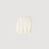 Crop-Top aus Krepp