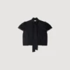 Crop-Top aus Paisley-Jacquard