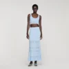 Crop-Top aus Pointelle-Strick