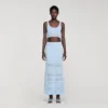 Crop-Top aus Pointelle-Strick