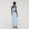 Crop-Top aus Pointelle-Strick